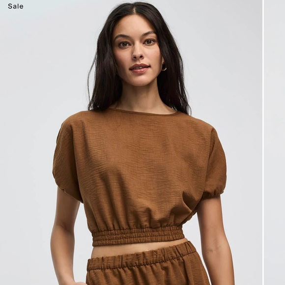 NWT Brown Crop Top - Picture 3 of 7